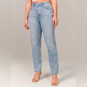 Abercrombie Curve Love High Rise Dad Jean
